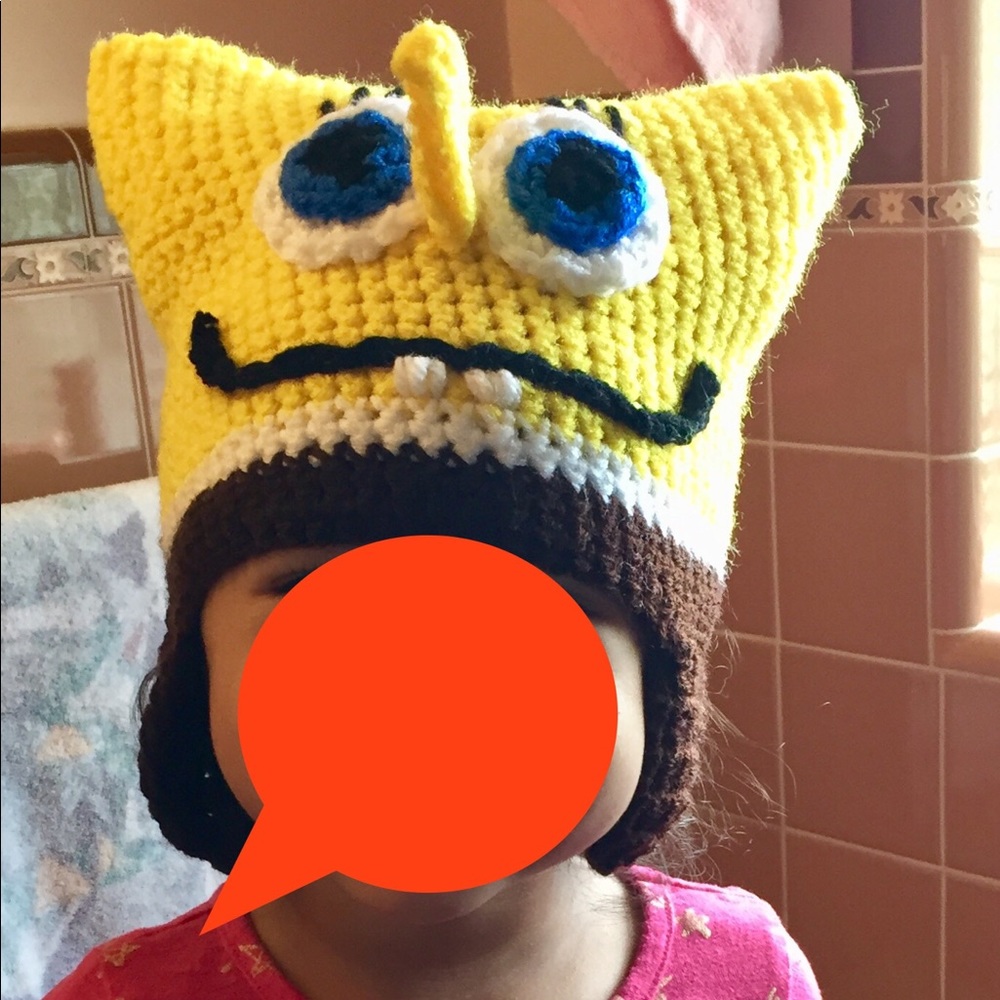 SpongeBob crochet hat, handcrafted - Picture 4 of 4